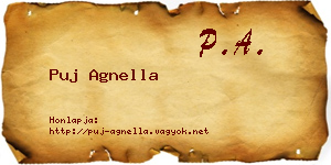 Puj Agnella névjegykártya
